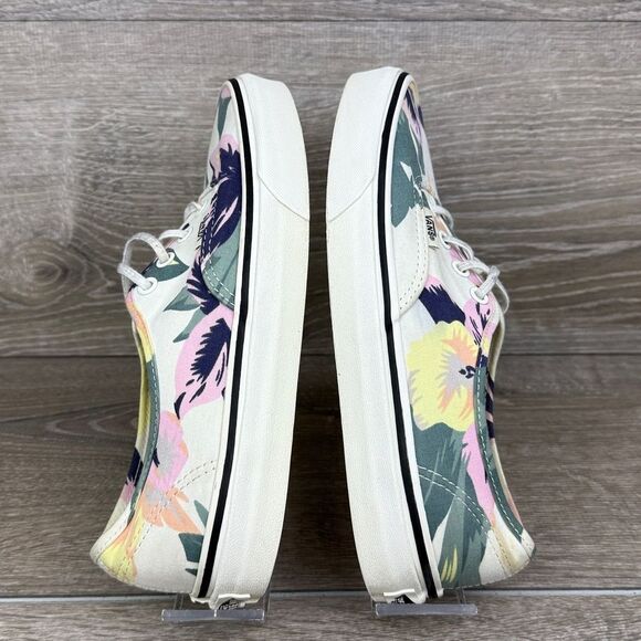 Vans Authentic Vintage Floral Marshmallow Women’s Sz 7.5 Canvas Low Top Sneaker - Picture 10 of 11